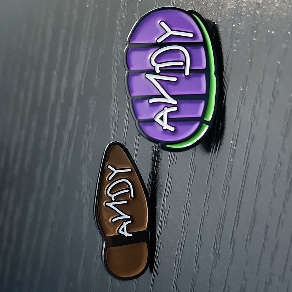 Disney's Toy Story "Buzz and Woody' Feet" Inspired Enamel Pin Set